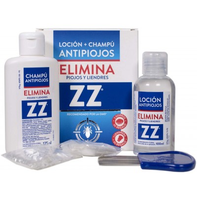 Comprar ZZ LOCION + CHAMPU ANTIPIOJOS 100 ML +125 ML al mejor precio en NuestraFarma, tu farmacia online