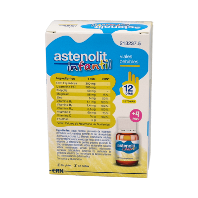 Comprar ASTENOLIT INFANTIL 12 VIALES 10 ML al mejor precio en NuestraFarma, tu farmacia online