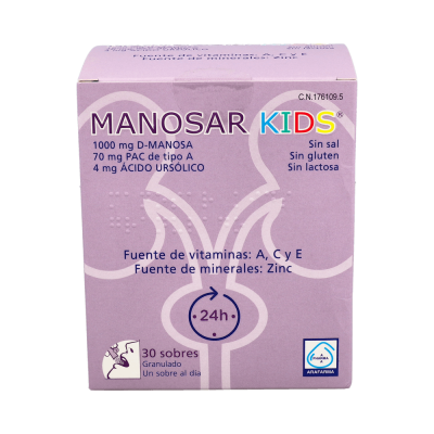 Comprar MANOSAR KIDS 30 SOBRES al mejor precio en NuestraFarma, tu farmacia online