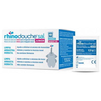 Comprar RHINODOUCHE SAL JUNIOR 40 SOBRES 2,5 G al mejor precio en NuestraFarma, tu farmacia online