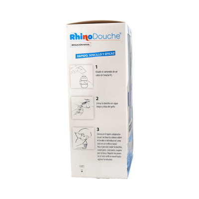 Comprar RHINODOUCHE PACK IRRIGADOR NASAL 500 ML + RHINODOUCHE SAL 26 SOBRES 5 G al mejor precio en NuestraFarma, tu farmacia online