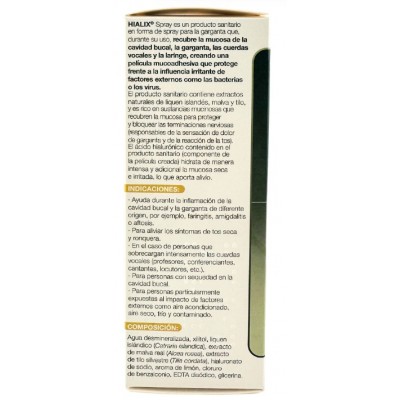 Comprar HIALIX SPRAY PARA LA GARGANTA 30 ML al mejor precio en NuestraFarma, tu farmacia online