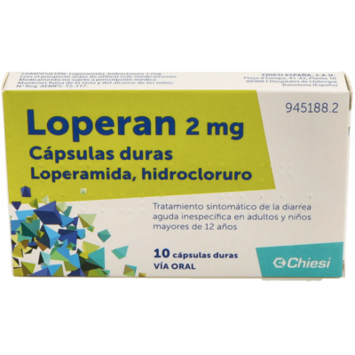 Comprar LOPERAN 2 MG 10 CAPSULAS al mejor precio en NuestraFarma, tu farmacia online