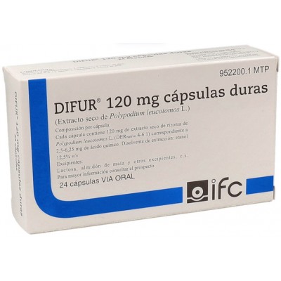 Comprar DIFUR 120 MG 24 CAPSULAS al mejor precio en NuestraFarma, tu farmacia online