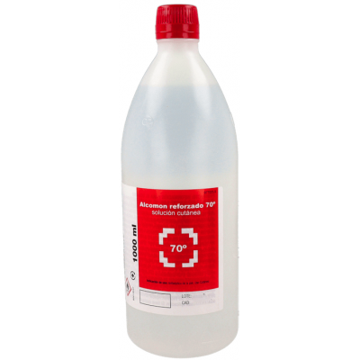 Comprar ALCOMON REFORZADO 70º SOLUCION CUTANEA 1 FRASCO 1000 ML al mejor precio en NuestraFarma, tu farmacia online