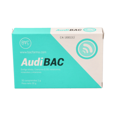 Comprar AUDIBAC 30 COMPRIMIDOS al mejor precio en NuestraFarma, tu farmacia online