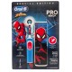 ORAL-B KIDS CEPILLO DENTAL ELECTRICO RECARGABLE INFANTIL SPIDERMAN CON ESTUCHE DE VIAJE