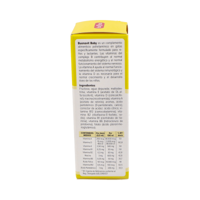 Comprar BUONA BUONAVIT BABY 20 ML al mejor precio en NuestraFarma, tu farmacia online