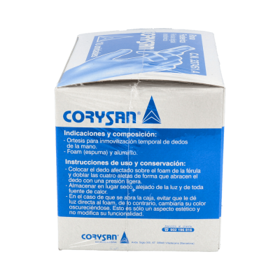 Comprar CORYSAN FERULA DIGITAL ANATOMICA RANA FEDERICA 10 UNIDADES al mejor precio en NuestraFarma, tu farmacia online