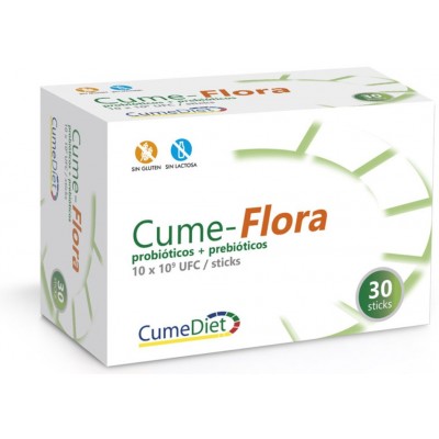 Comprar CUMEDIET CUME FLORA 30 STICKS 2,5 G al mejor precio en NuestraFarma, tu farmacia online