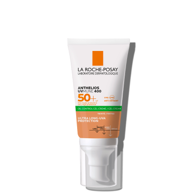 Comprar LA ROCHE-POSAY ANTHELIOS UVMUNE 400 OIL CONTROL GEL-CREMA SPF 50+ CON COLOR 50 ML al mejor precio en NuestraFarma, tu farmacia online