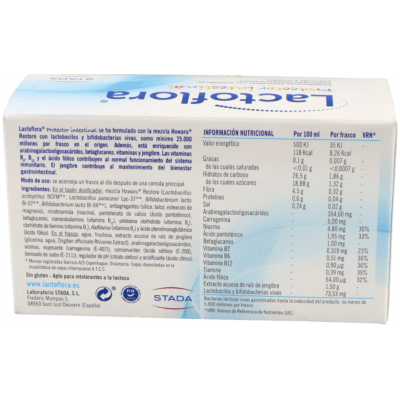 Comprar LACTOFLORA PROTECTOR INTESTINAL INFANTIL 10 VIALES SABOR FRESA al mejor precio en NuestraFarma, tu farmacia online