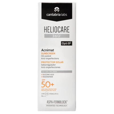 Comprar HELIOCARE 360º SPF 50+ ACNIMAT PROTECTOR SOLAR 50 ML al mejor precio en NuestraFarma, tu farmacia online