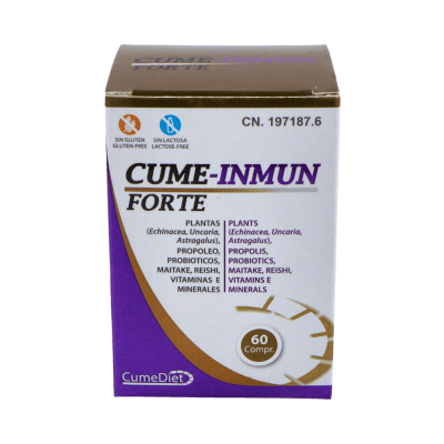 Comprar CUMEDIET CUME-INMUN FORTE 60 COMPRIMIDOS al mejor precio en NuestraFarma, tu farmacia online