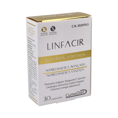 Comprar CUMEDIET LINFACIR GOLDEN EDITION 30 COMPRIMIDOS al mejor precio en NuestraFarma, tu farmacia online