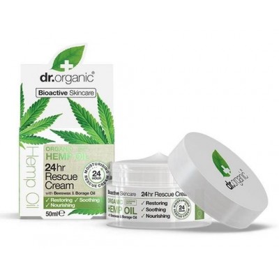 Comprar DR ORGANIC CAÑAMO RESCUE CREAM 50 ML al mejor precio en NuestraFarma, tu farmacia online
