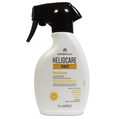 Comprar HELIOCARE 360º FLUID SPRAY SPF 50 250 ML al mejor precio en NuestraFarma, tu farmacia online