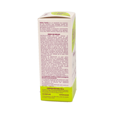 Comprar HALLEY FAMILY REPELENTE DE INSECTOS VAPORIZADOR 100 ML al mejor precio en NuestraFarma, tu farmacia online