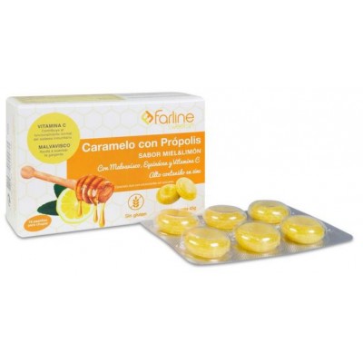 Comprar FARLINE SWEETSIN CARAMELOS PROPOLIS 45 G SABOR MIEL LIMON al mejor precio en NuestraFarma, tu farmacia online