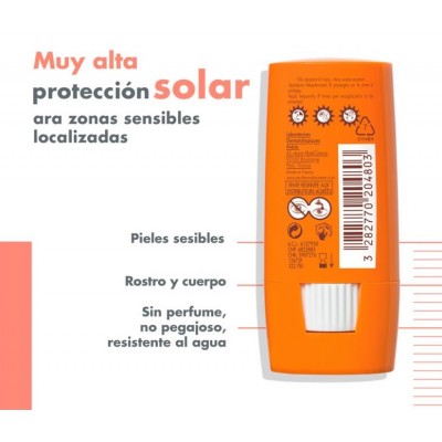 Comprar AVENE STICK ZONAS SENSIBLES SPF 50+ 8 G al mejor precio en NuestraFarma, tu farmacia online