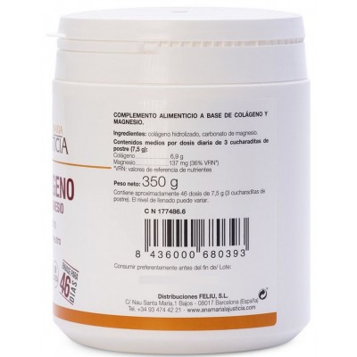 Comprar ANA MARIA LAJUSTICIA COLAGENO CON MAGNESIO POLVO SABOR NEUTRO 350 G al mejor precio en NuestraFarma, tu farmacia online