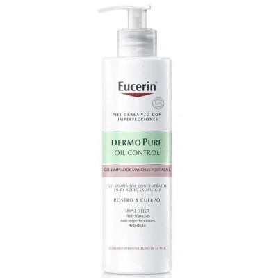 Comprar EUCERIN DERMOPURE OIL CONTROL GEL LIMPIADOR CONCENTRADO TRIPLE EFECTO 400 ML al mejor precio en NuestraFarma, tu farmacia online