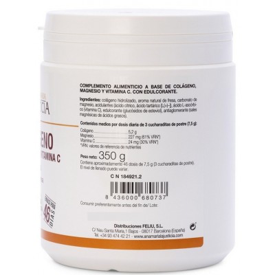 Comprar ANA MARIA LAJUSTICIA COLAGENO CON MAGNESIO Y VITAMINA C POLVO SABOR FRESA 350 G al mejor precio en NuestraFarma, tu farmacia online