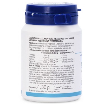 Comprar ANA MARIA LAJUSTICIA TRIPTOFANO CON MELATONINA + MAGNESIO Y VIT. B6 60 COMPRIMIDOS al mejor precio en NuestraFarma, tu farmacia online