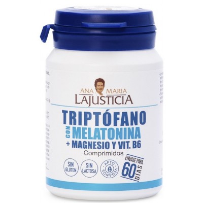 Comprar ANA MARIA LAJUSTICIA TRIPTOFANO CON MELATONINA + MAGNESIO Y VIT. B6 60 COMPRIMIDOS al mejor precio en NuestraFarma, tu farmacia online