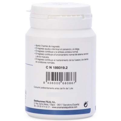 Comprar ANA MARIA LAJUSTICIA MAGNESIO TOTAL 5 100 COMPRIMIDOS al mejor precio en NuestraFarma, tu farmacia online