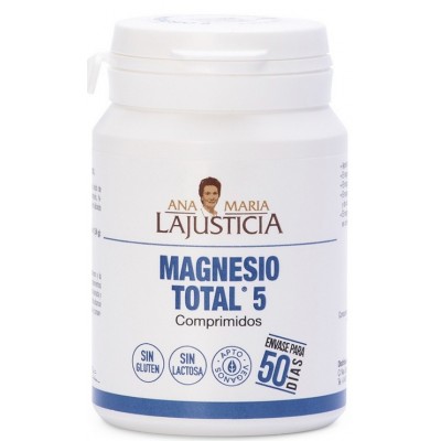Comprar ANA MARIA LAJUSTICIA MAGNESIO TOTAL 5 100 COMPRIMIDOS al mejor precio en NuestraFarma, tu farmacia online