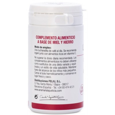 Comprar ANA MARIA LAJUSTICIA COMPLEMENTO ALIMENTICIO A BASE DE MIEL Y HIERRO 135 G al mejor precio en NuestraFarma, tu farmacia online