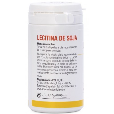 Comprar ANA MARIA LAJUSTICIA LECITINA DE SOJA 90 PERLAS al mejor precio en NuestraFarma, tu farmacia online