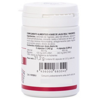 Comprar ANA MARIA LAJUSTICIA JALEA REAL CON MAGNESIO 60 CAPSULAS al mejor precio en NuestraFarma, tu farmacia online