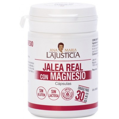 Comprar ANA MARIA LAJUSTICIA JALEA REAL CON MAGNESIO 60 CAPSULAS al mejor precio en NuestraFarma, tu farmacia online