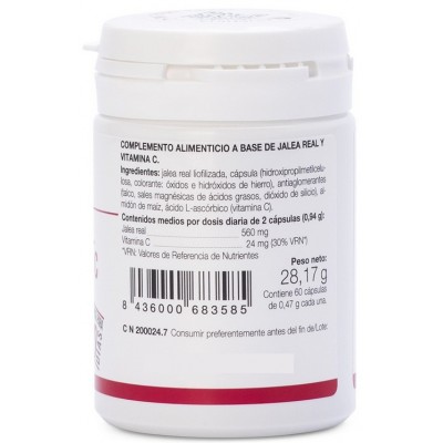 Comprar ANA MARIA LAJUSTICIA JALEA REAL CON VITAMINA C 60 CAPSULAS al mejor precio en NuestraFarma, tu farmacia online