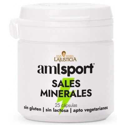 Comprar ANA MARIA LAJUSTICIA AMLSPORT SALES MINERALES 25 CAPSULAS al mejor precio en NuestraFarma, tu farmacia online