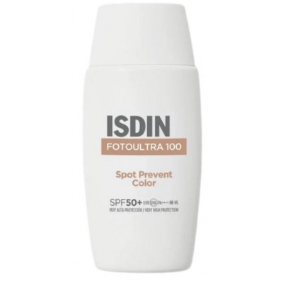 Comprar ISDIN FOTOULTRA 100 SPOT PREVENT COLOR SPF 50+ 50 ML al mejor precio en NuestraFarma, tu farmacia online