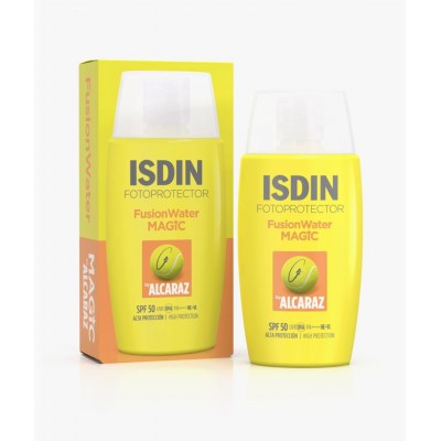 Comprar ISDIN FOTOPROTECTOR FUSION WATER MAGIC BY ALCARAZ SPF50 50 ML al mejor precio en NuestraFarma, tu farmacia online