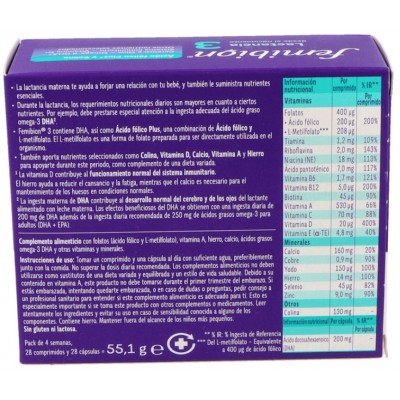 Comprar FEMIBION 3 28 COMPRIMIDOS + 28 CAPSULAS al mejor precio en NuestraFarma, tu farmacia online