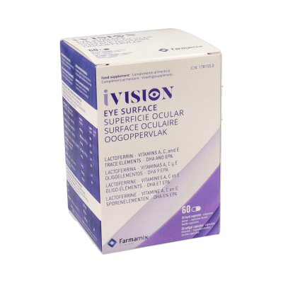 Comprar IVISION SUPERFICIE OCULAR 60 CAPSULAS al mejor precio en NuestraFarma, tu farmacia online