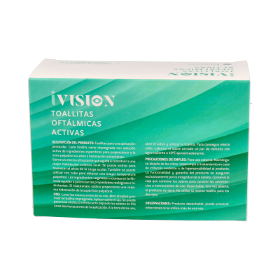 Comprar IVISION TOALLITAS OFTALMICAS ACTIVAS 20 UNIDADES al mejor precio en NuestraFarma, tu farmacia online