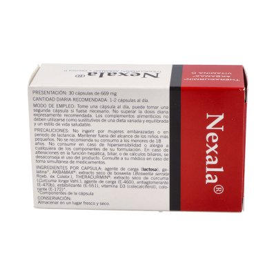 Comprar NEXALA 375 MG 30 CAPSULAS al mejor precio en NuestraFarma, tu farmacia online