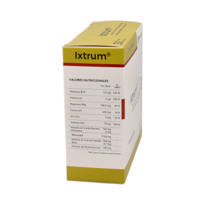 Comprar IXTRUM 5,7 G SABOR FRUTOS NARANJA 30 STICKS al mejor precio en NuestraFarma, tu farmacia online