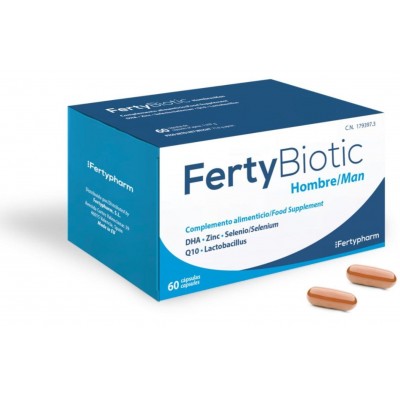 Comprar FERTYBIOTIC HOMBRE 60 CAPSULAS al mejor precio en NuestraFarma, tu farmacia online