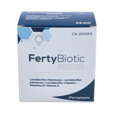 Comprar FERTYBIOTIC BALANCE 34 CAPSULAS al mejor precio en NuestraFarma, tu farmacia online