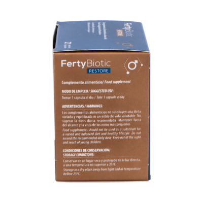Comprar FERTYBIOTIC RESTORE 21 CAPSULAS al mejor precio en NuestraFarma, tu farmacia online