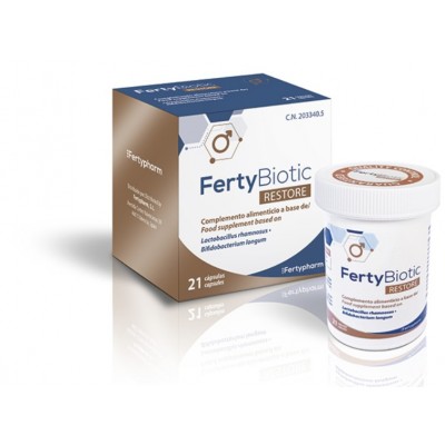 Comprar FERTYBIOTIC RESTORE 21 CAPSULAS al mejor precio en NuestraFarma, tu farmacia online