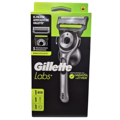 Comprar GILLETTE LABS MAQUINA DE AFEITAR CON BARRA EXFOLIANTE al mejor precio en NuestraFarma, tu farmacia online