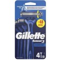 GILLETTE SENSOR 3 COMFORTGEL MAQUINILLA DE AFEITAR 4 UNIDADES
